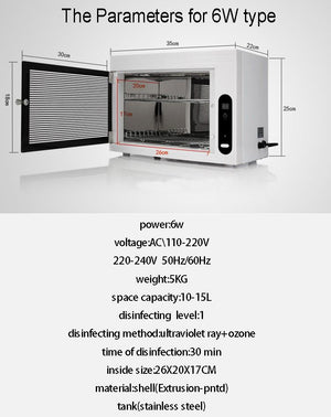 UV Disinfection Box | Mini Ozone Sterilization Cabinet